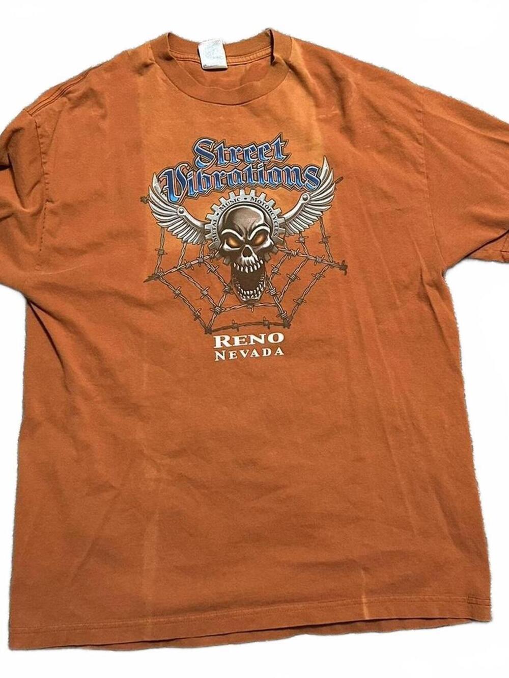 2006 Skull Graphic Biker Motorcycle tee Size XL